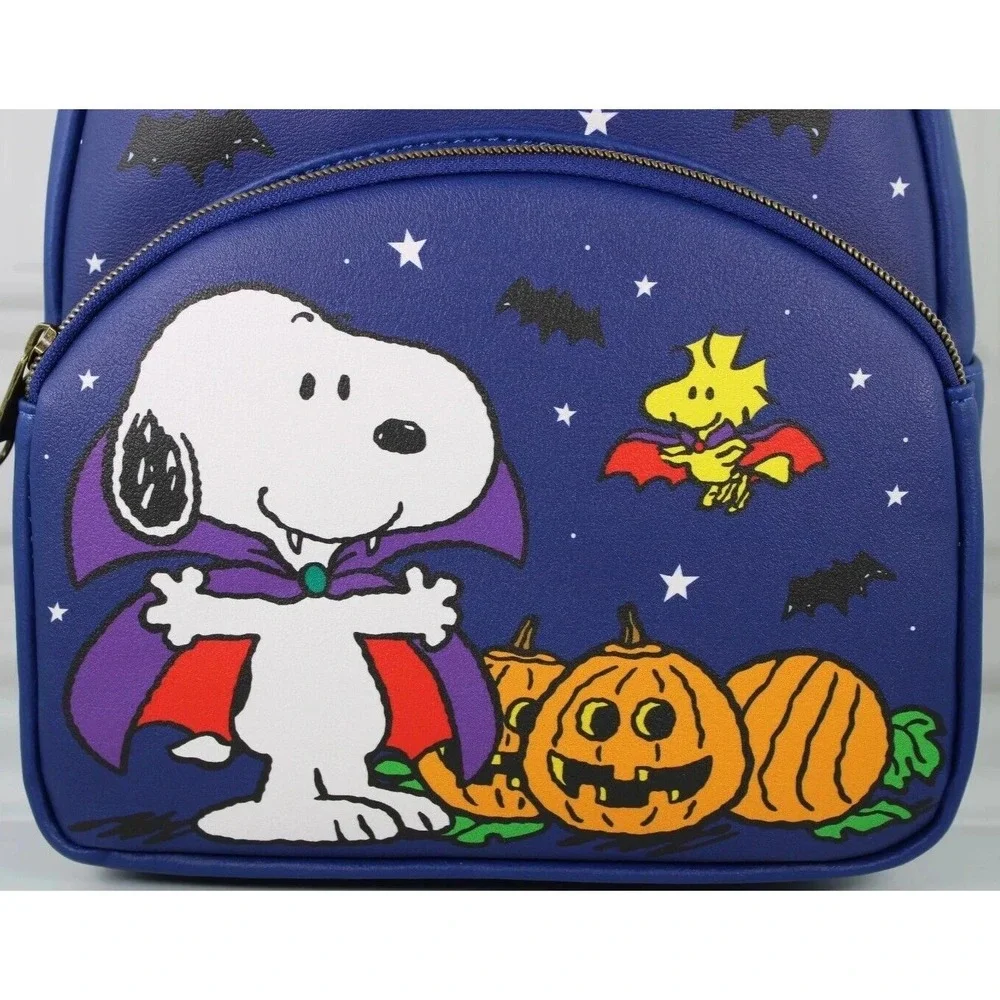 Loungefly Peanuts Snoopy and Woodstock Halloween Vampire Mini Backpack